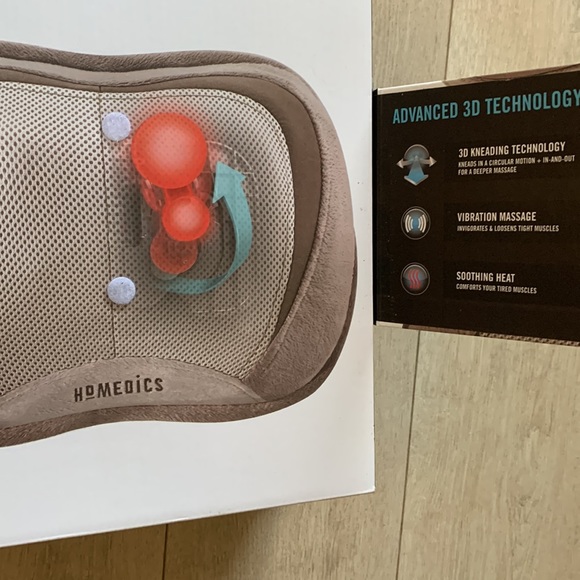 Homesics 3D Shiatsu & Vibration Massage pillow with heat - Picture 2 of 6